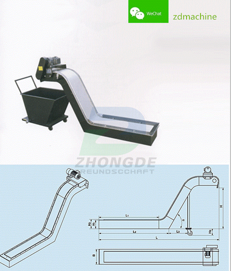 Custom Magnetic Chip Conveyor for Metal Processing High Strength Magnetic Conveyor