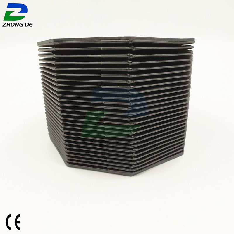 Octagonal Bellows Cover CNC Machine Tool Guideway Protector Flexible Telescopic Dustproof Guard