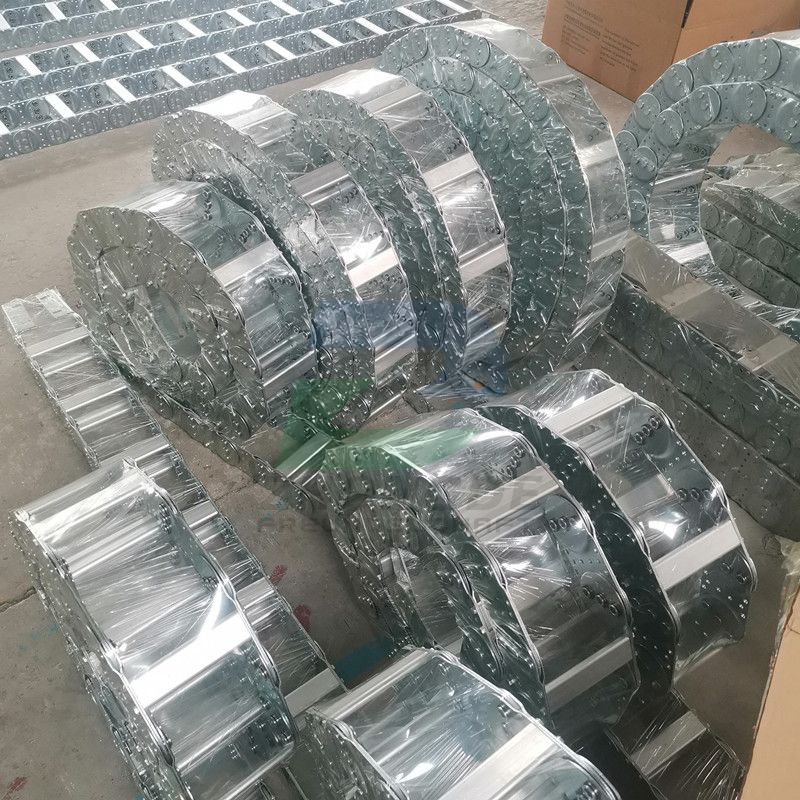 High Strength Carbon Steel Drag Chain Wear Resistant Cable Protection Chain