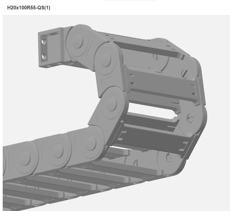 High Speed Nylon Cable Drag Chain Plastic Conduit for Automation Equipment
