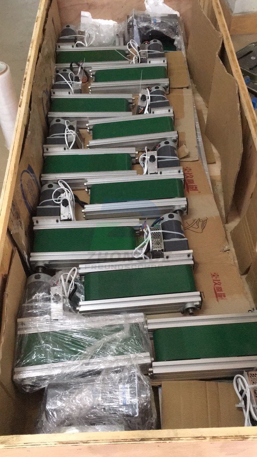  Portable Adjustable Inclined Belt Conveyor for Packaging & Warehouse