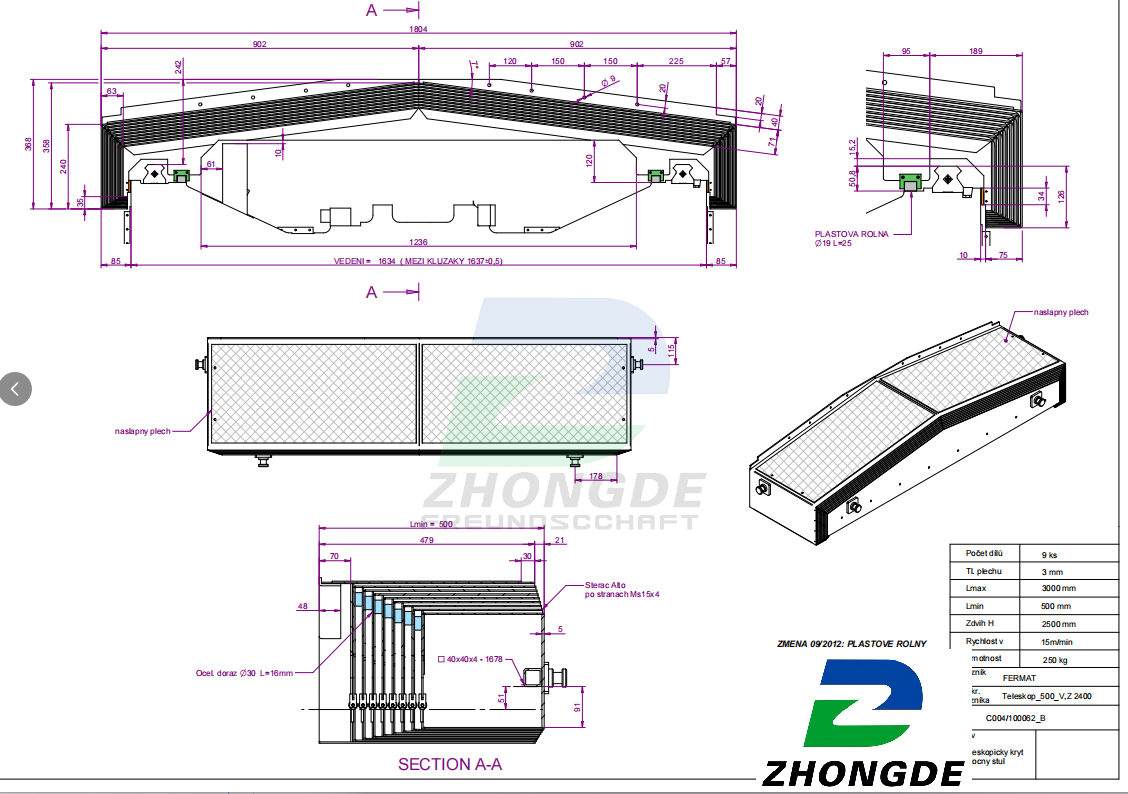 Flexible Steel Plate Shield for CNC Engraving Machine