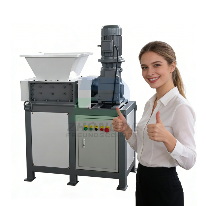 Waste Tire Shredder Machine / Rubber Tire Crusher for Recycling