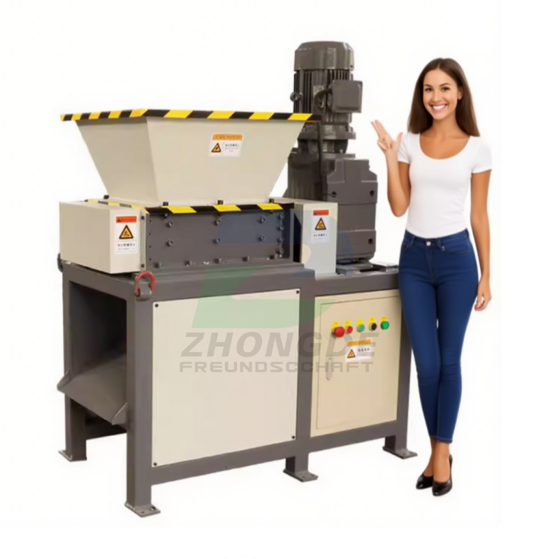 Waste Tire Shredder Machine / Rubber Tire Crusher for Recycling