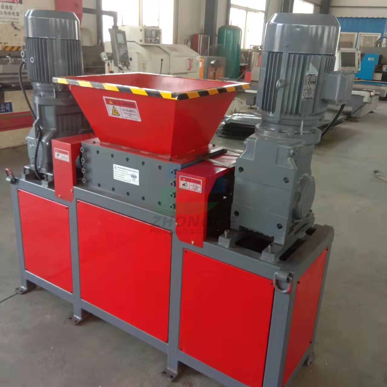 Automatic Industrial Shredder with PLC Control System