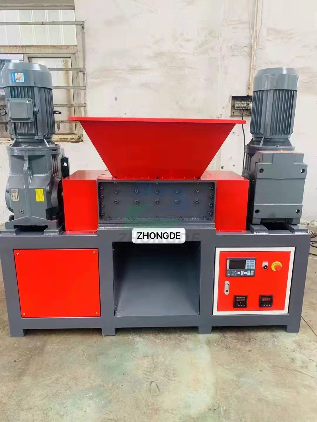 Automatic Industrial Shredder with PLC Control System