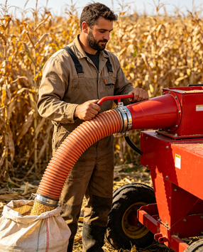 Mobile Pneumatic Grain Suction Machine for Corn Wheat Rice Conveying