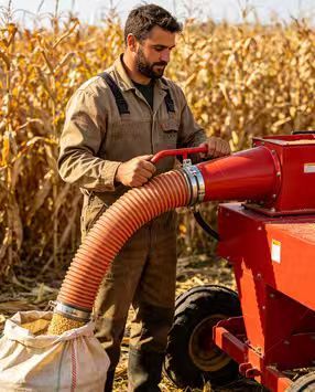 Truck Mounted Grain Suction Conveyor for Bulk Grain Loading Unloading