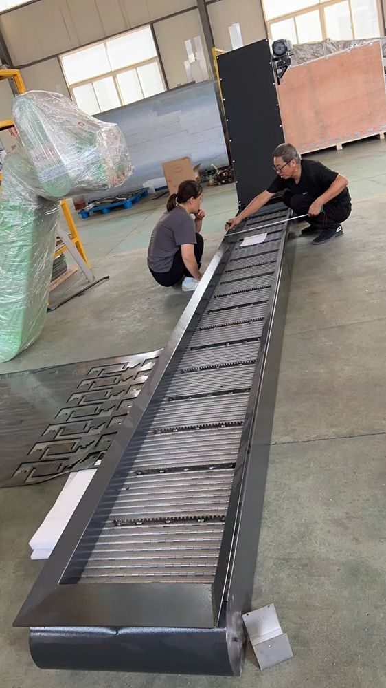heavy-duty bulk scraper chip conveyor