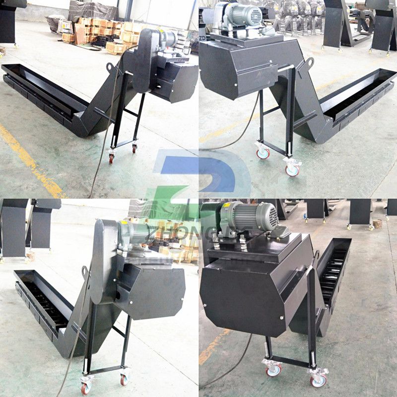 Combined Chip Conveyor, Hinged Belt 