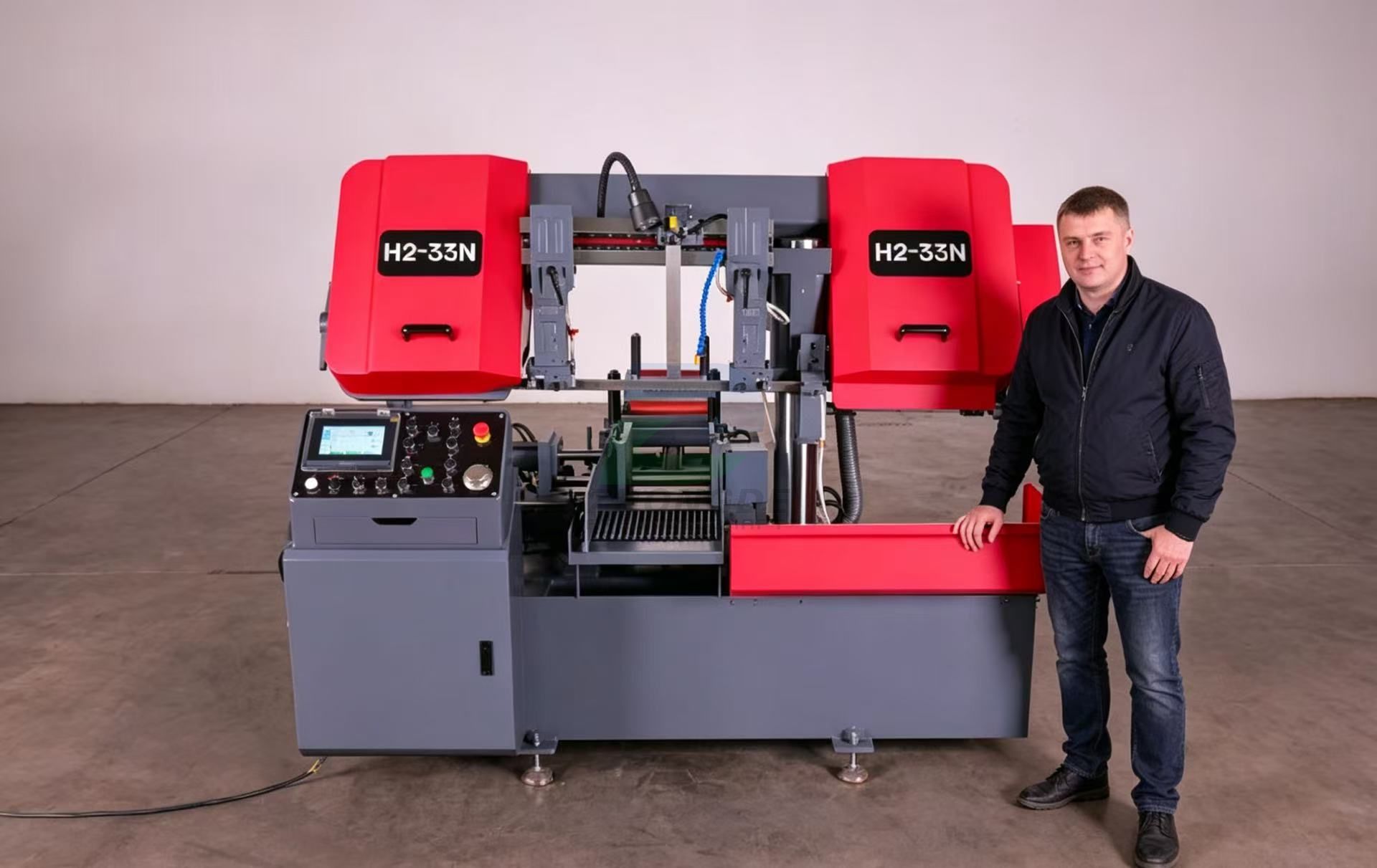  Semi Automatic Metal Band Saw Machine for Steel Bar Cutting