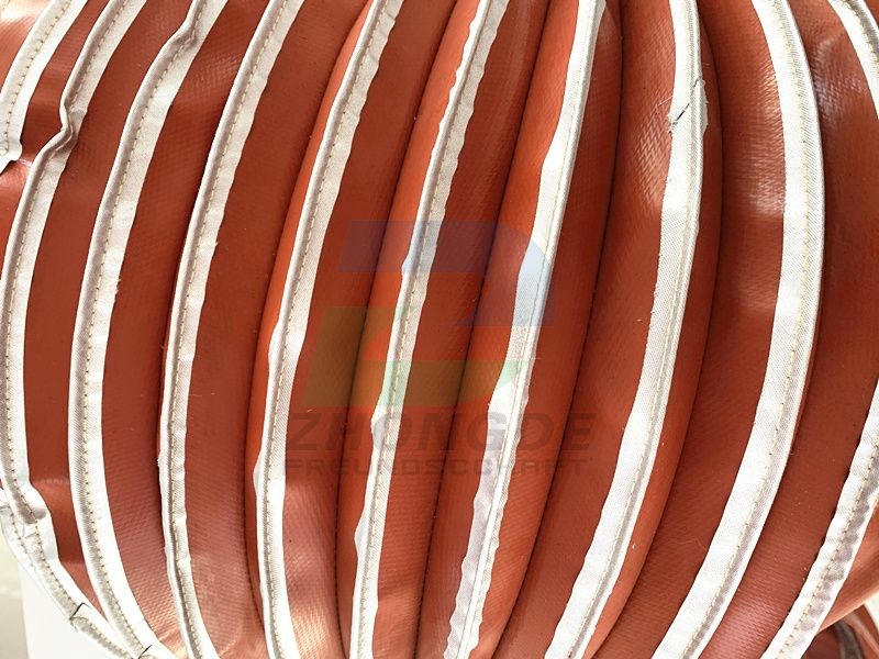 High Temp Fireproof Cloth Guideway Cover, Flame Retardant Telescopic Screw Bellows