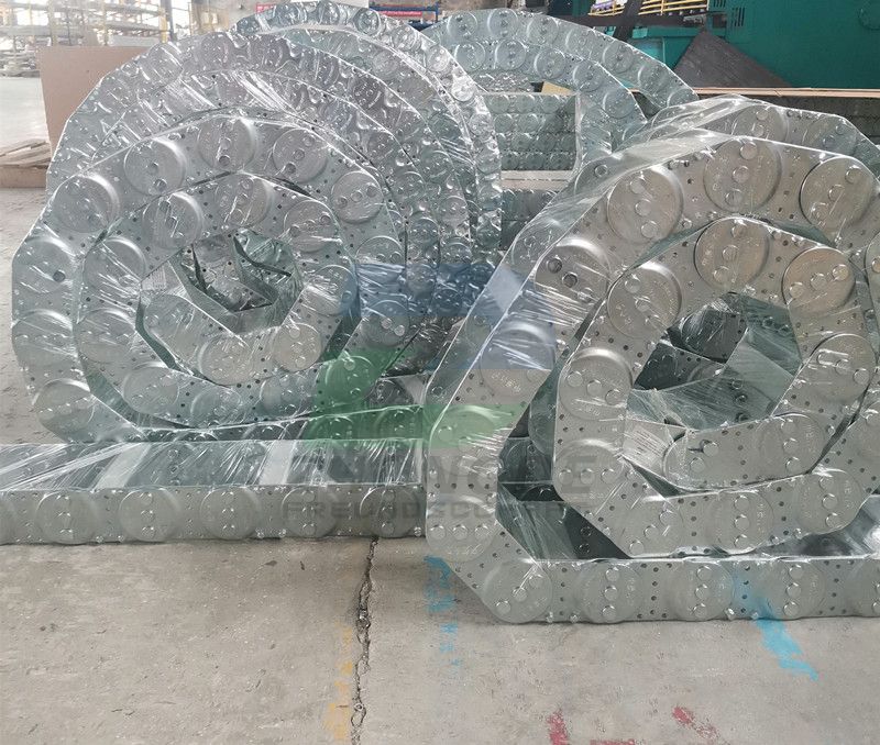 Low Noise Steel Cable Chain Heavy Duty Cable Protection System