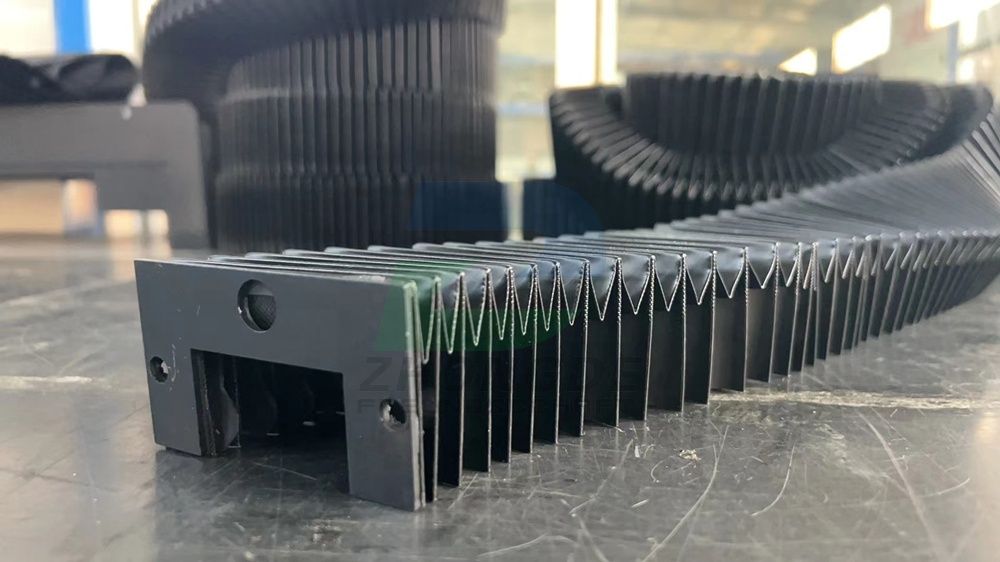 Flexible Bellows Cover for CNC Machine.