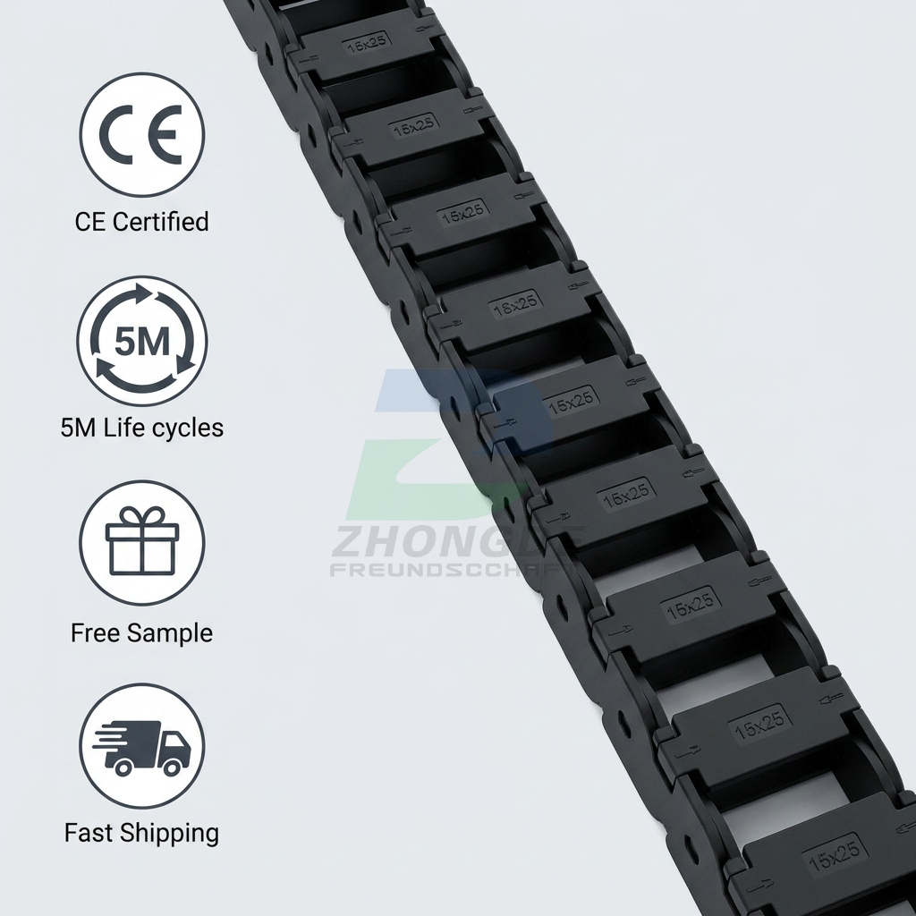 Plastic Cable Drag Chain for CNC Automation Machine