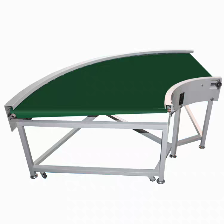 Turning PVC Belt Conveyor For Stair Material Transport
