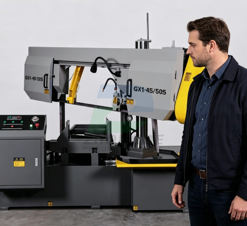 GX1 4550S Rotatable Horizontal Metal Band Saw Machine