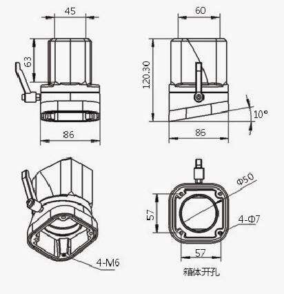 10°Box seat