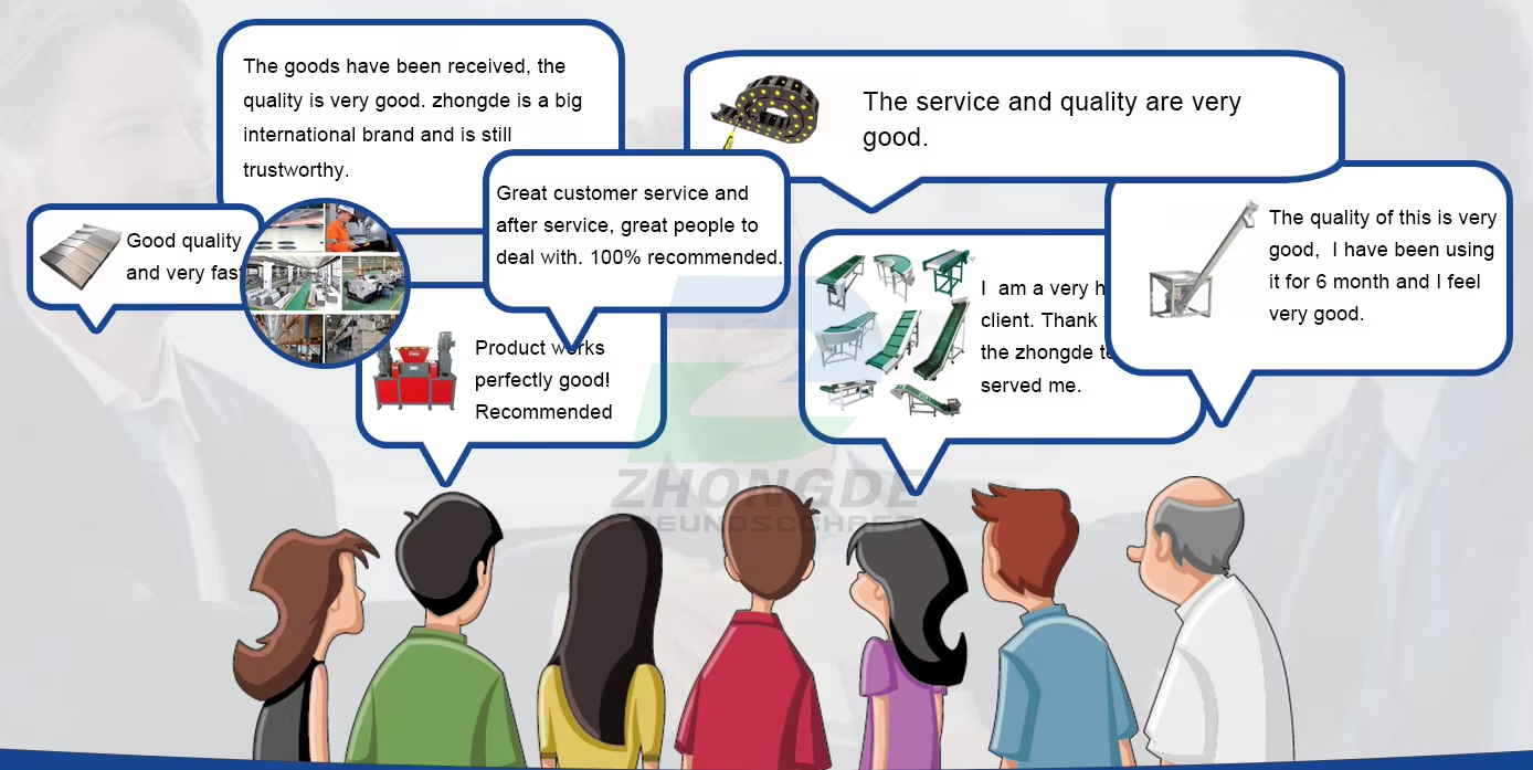 Stainless steel hinged belt chip conveyor