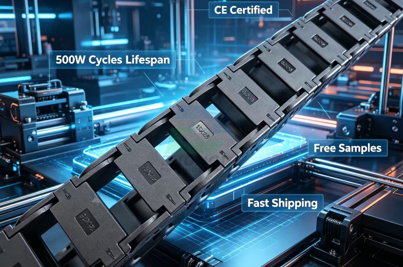 Plastic Cable Drag Chain for CNC Machine Tools