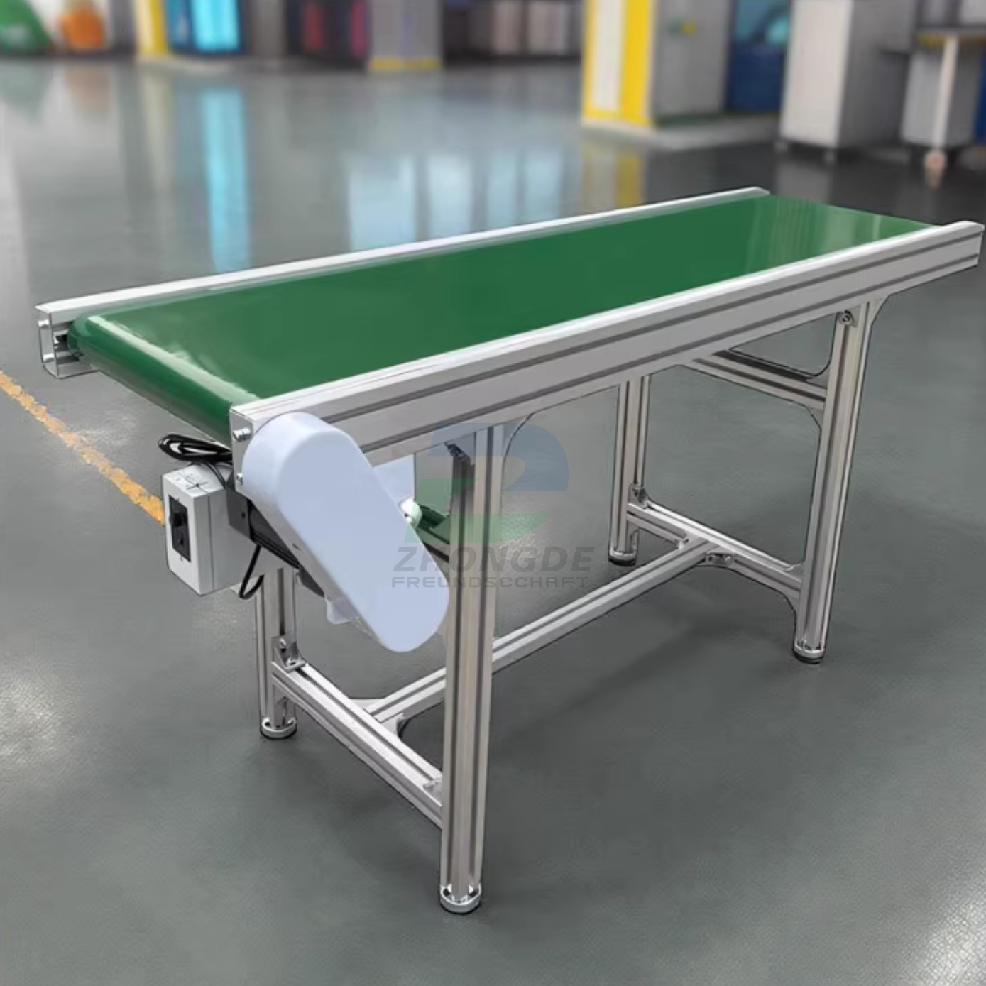 Industrial Flat PVC Belt Conveyor Adjustable Speed Transport Conveyor System